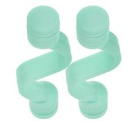 RUNROTOO Butoir de Porte de Lave-linge Magnétique Vert en Plastique, Facile à Installer, Support Amovible pour Machine à Laver, Maison et L'hôtel, Lot de 2 Pièces
