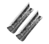 RUNROTOO Connecteur de Tringle à Rideaux Design Décoratif et Stable en Acier Inoxydable Argenté, Kit de 2 Pièces, Facile à Détacher, Adapté pour Tringle D'environ 28mm pour Rideaux