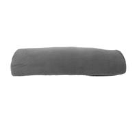 RUNROTOO Coussin repose-pieds pour canapé : 54 x 25 x 9 cm - Coussin repose-jambes rembourré en forme de demi-lune, gris, pour un confort optimal sous les genoux