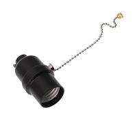 RUNROTOO Douille de lampe E27 en plastique avec chaîne de tirage, démontable et remplaçable pour usage domestique Couleur Aléatoire