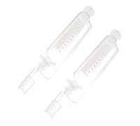 RUNROTOO Entonnoir de séparation liquide cylindrique en verre avec piston PTFE, séparateur pour laboratoire adapté à la distillation et à la séparation des liquides