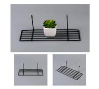 RUNROTOO Fer Étagère de Rangement en Fil Métallique Noir pour Cabinets | Organise la Cuisine, Garde-manger, Buanderie et Placards, Empilable, S’emboîte Support, Chambre, Salle de Bain