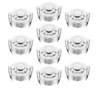 RUNROTOO Lot de 10 Bouchons de Rechange pour Vaporisateur de Parfum, couvercles argentés pour flacons en Verre de 15 mm, Bouchons en Plastique étanches pour événements et recharges.