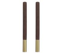 RUNROTOO Lot de 2 Crayons en Bois de Santal Non Taillés, Crayons Rétro Classiques pour Dessin et Bureau, Usage Durable sans Taille-crayon, pour Garçon et Filles