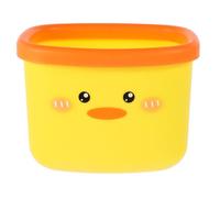 RUNROTOO Mini Poubelle Robuste et Facile à Nettoyer de Petit Canard en Plastique Jaune Capacité Modérée de Bureau Créative pour Table ou Chambre