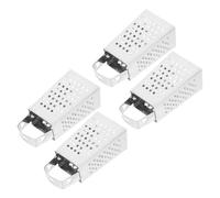 RUNROTOO Mini Râpe à Fromage en Acier Inoxydable 4 Pièces, Râpe à Légumes Multifonction, Tranchage Cuisine Professionnelle et Préparation de Repas
