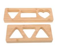 RUNROTOO Moule à Onigiri en Bambou 2pcs, Presse Triangle Léger et Facile à Nettoyer pour DIY et Pique-niques en Plein Air