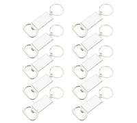RUNROTOO Ouvre-bouteilles Porte-clés Multifonction Forme Unique Lot de 10 en Alliage de Zinc Résistant Corrosion Maison Voyages