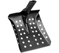RUNROTOO Pelle à Tamis en Fer Argentée pour Nettoyage des Égouts et Tamisage de Boue, Outil de Jardinage Manuel pour Divers Environnements