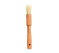 RUNROTOO Pinceau à Marinade Résistant Chaleur L'eau pour Barbecue Marron en Bois de Hêtre Cuisson Pâtisserie Cuisine