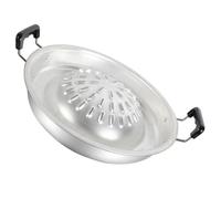 RUNROTOO Poêle à Griller en Aluminium Argenté pour Barbecue de Jardin et Camping, Facile à Ranger, sans Bavure, Plateau de Gril Multifonction Robuste