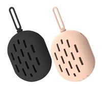RUNROTOO Porte-éponge Silicone 2Pcs Boîtier Portable pour Éponges Cosmétiques avec Fonction De Séchage pour Usage À Domicile
