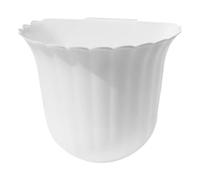 RUNROTOO Poubelle à Suspendre en Plastique Blanc sans Perforation Cuisine, Design Simple et Forme Exquise, pour Restaurant ou Maison
