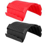 RUNROTOO Protège-doigts Facile à Nettoyer Multifonction en Silicone 2 Pièces Cuisine, des Coupures pour Couper Légumes en Toute Sécurité