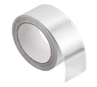 RUNROTOO Ruban Adhésif Isolant Thermique en Aluminium Argenté, Rouleau 1 Pièce, Conception Unidirectionnelle pour Isolation Tuyau et Chauffage Sol