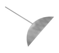 RUNROTOO Spatule à Crêpes en Acier Inoxydable Poignée Confortable et Large Surface, Bord Incurvé Semi-circulaire pour Utilisation Professionnelle Cuisine