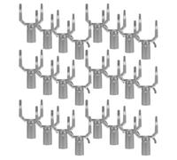 RUNROTOO Support de Branche d'arbre Fruitier Multifonctionnelles en Alliage D'aluminium Argenté, 15 Pièces Tuteur Solide pour Jardin et Verger pour Branches D'arbres