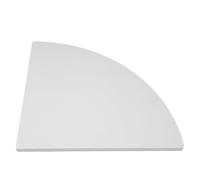 RUNROTOO Support de Rangement d'angle Murale Blanche 30Cm en Bois Composite, Étagère Flottante Triangulaire Cuisine et Salon, Installation Simple Vis et Tournevis