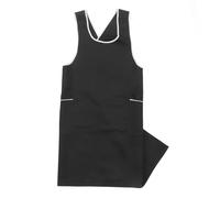 RUNROTOO Tablier de Coiffure avec Compartiments en Polyester Noir Confortable et Respirant Gilet Chasuble pour Coiffeurs Professionnels en Salon de Coiffure