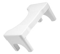RUNROTOO Tabouret Wc en Pp Blanc Stable et Facile à Nettoyer, Repose-pieds Ergonomique pour Toilettes, Maison et Usage Quotidien