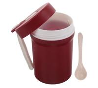 RUNROTOO Tasse à Soupe Isotherme 350ml avec Couvercle et Cuillère Intégrée, Étanche et Compatible Micro-ondes, Petit-déjeuner à L'école Bureau