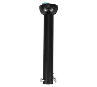 RUNROTOO Tige de suspension pour ventilateur de plafond avec rotule, tige de 20 cm et rallonge de 2,5 cm de diamètre extérieur avec support de suspension, pour la maison ou le bureau (noir).