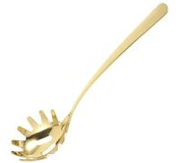 RUNROTOO Ustensile Cuisine en Acier Inoxydable 304 Or, Pince à Spaghetti Multifonction pour Filtrer la Soupe et Saisir Pâtes, Cuisine et Restaurant