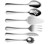 RUNROTOO Ustensiles de Pâtisserie Spatules et Cuillères à Gâteau Ensemble de 6 Pièces en Acier Inoxydable à Gâteau Solides et Saines Maison ou Boutique de Pâtisserie