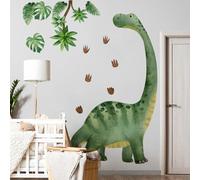 Runtoo Stickers Muraux Dinosaure Geant Autocollant Mural Tropicales Animaux Dino XXL Deco Stickers Salon Salle de Bain Chambre Enfants Bébé Décoration