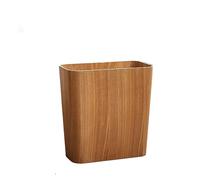 RUNZE765Z Corbeille à Papier Poubelle de Salon sans Couvercle, Grande capacité, Style Minimaliste, hôtel, ménage, Salon, Chambre à Coucher, Corbeille étroite en Bois Poubelle De Bureau(A)