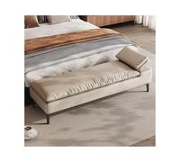 RUNZE765Z Décoratif Bedroom Bedside Stool High-End Couch Clothes Bench | Banc long for vestiaire, canapé, banc de salon(Beige)