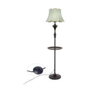 RUNZE765Z Haute Table d'appoint et lampadaire LED, moderne avec plateau | For chambres à coucher, salon, bureau, lecture(Green)