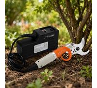 RUODATONLY Coupe Branche 45 mm, sécateur électrique avec Batterie 36V 4Ah, autonomie Jusqu’à 10 h, câble 1,5 m, Lame Acier Carbone pour vergers, vignobles, Arbres fruitiers et Jardins