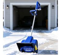 RUODATONLY Déneigeuse électrique, Pelle à Neige électrique sans Fil avec Batterie 24V, 28 cm de Largeur de Travail, Projection Neige 6 m pour Maison, Garage, trottoirs et terrasses