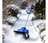RUODATONLY Pelle à Neige électrique à Batterie, souffleuse à Neige sans Fil compacte, 24V avec 2 Batteries, enlève la Neige fraîche des trottoirs, entrées, patios et Petites allées