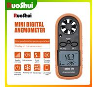 RuoShui 816 anémomètre numérique compteur de débit d'air pour compteur de température de vitesse du vent anémomètre 816