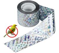 Rupeca Ruban répulsif pour oiseaux 60 m x 4,8 cm - Répulsif pour oiseaux - Épouvantail extérieur - Épouvante-pigeons (60 m)