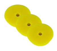 RUPES Lot de 3 tampons de polissage fins - Jaune - 80-100 mm