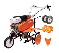 RURIS 7000FR ACC1 Motobineuse 7CV 212cc 56-83 cm Roues Metal Buttoir | Kit complet avec roues métalliques et buttoir pour un travail polyvalent au jardin