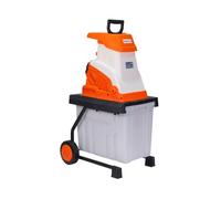 RURIS Expert 150 Broyeur Vegetaux Électrique 2600W Branches 45 mm Bac 45L | Bac de 45 L et 2 roues robustes pour broyer sans interruption dans tout le jardin
