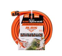 Tuyau d'Arrosage RURIS Hybrid1230 - 30 m, Technologie Polyfusion 3 Couches, Resistance 35 bar, Anti-Vrille, Anti-UV, 1/2 pouce