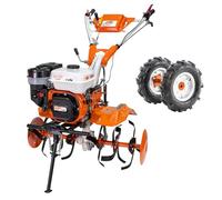 RURIS - Motoculteur Professionnel 731FR - Moteur General Engine de 8,5 CV - Largeur de Travail de 560-830 mm - Surface Traitée Allant Jusqu'à 1000 m²/h, Orange