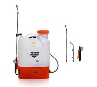 RURIS - Pulvérisateur Électrique RS 1800 à Dos - Batterie 12V 8Ah Autonomie 4h - Pression 0,2-0,4 MPa avec Manomètre - Lance Télescopique en Métal - pour Jardin, Verger et Désinfection - 18L