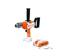 RURIS RMX1390 Perceuse Visseuse sans Fil Brushless 20V 4Ah 130Nm 2 Vitesses | Couple 130 Nm, 2 vitesses. Bois 150 mm, metal 13 mm. Mandrin 3-16 mm. Foret a terre + 9 forets. Batterie 2400e USB-C