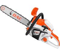 RURIS - Tronçonneuse DAC 456RS - Moteur TEZ 3 CP - Cylindrée 45 CC - Guide 400 mm - Réservoir Carburant 590 ML - Idéale pour Couper Le Bois, Orange