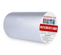 Rusoz Large Bande Etancheite Toiture 200mm x 5m, Ruban Étanchéité Toiture Fissure de Surface Ruban D'étanchéité en Butyle écart de Caniveau Exterieur pour Fuite de Toit, Fissure de Surface