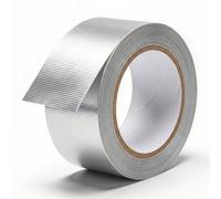 Rusoz Ruban Adhésif Aluminium Argenté, Résistant à la Chaleur jusqu’à 300°C, Ruban Étanche & Isolant 5cm x 20m pour Tuyaux de Ventilation, Moteur Voiture, Câbles & Réparation Métal