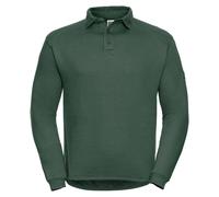 Russell Collection - Sweat-shirt pour homme, avec col, extra-résistant, travail LT5336 (4XL) (vert bouteille)