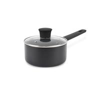 Russell Hobbs Shield 16cm Saucepan - Non-Stick Cooking Pot with Glass Lid, Induction Pan with 10x Tougher Coating*, Soft-Touch Handle, Easy-Clean Surface, Metal Utensil Safe, PFOA-Free