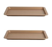 Russell Hobbs COMBO-8123 Ensemble de plaques à pâtisserie Opulence - Lot de 2 plaques de four, feuille de four antiadhésive 37 cm, moule en acier au carbone, nettoyage facile, sans PFOA